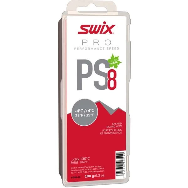 SWIX PS8 Red Glider +4°...-4°C, 180g 3 SWIX PS8 Red Glider +4°...-4°C, 180g