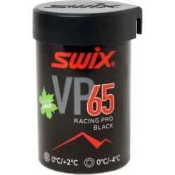 SWIX VP65 Pro Black/Red Grip Wax +2...0°C, 45g