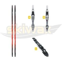 SkiTrab Ski Team Skate Skis + Premounted Rottefella Bindings